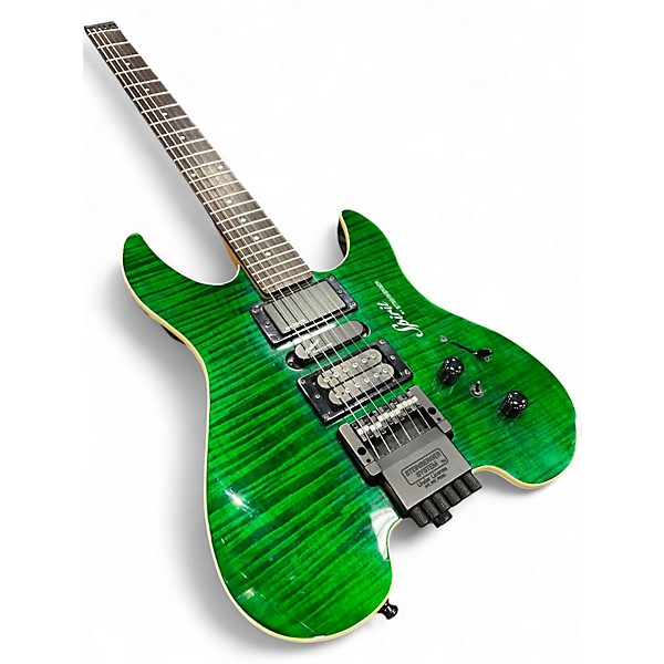 Used Steinberger SPIRIT GU7R Trans Green Solid Body Electric Guitar