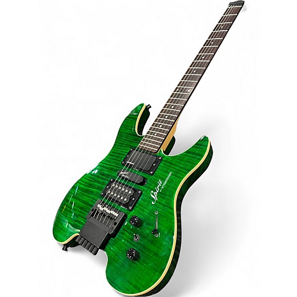 Used Steinberger SPIRIT GU7R Trans Green Solid Body Electric Guitar