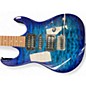 Used Ibanez GRX70QA Trans Blue Solid Body Electric Guitar