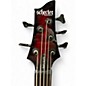 Used Schecter Guitar Research Omen 5 String Crimson Red Burst Electric Bass Guitar