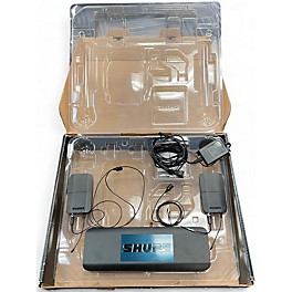 Used Shure BLX188 DUAL Lavalier System with CVL Lavalier microphone Lev Lavalier Wireless System