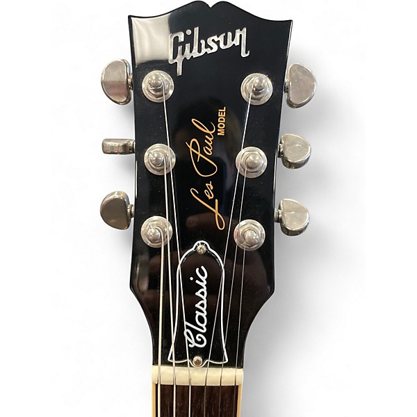 Used Gibson Les Paul Classic Ebony Solid Body Electric Guitar
