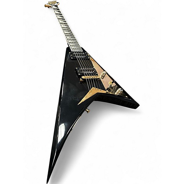 Used Jackson RR5 Randy Rhoads Black and Gold Solid Body Electric Guitar