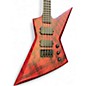 Used Solar Guitars CANIBALISMO E2.4 BLACK AND RED CERUSE Electric Bass Guitar