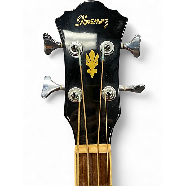 Used Ibanez AEB5E Black Acoustic Bass Guitar