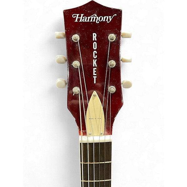 Vintage 1960s Harmony H54 Rocket Sunburst Hollow Body Electric Guitar