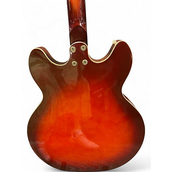 Vintage 1960s Harmony H54 Rocket Sunburst Hollow Body Electric Guitar