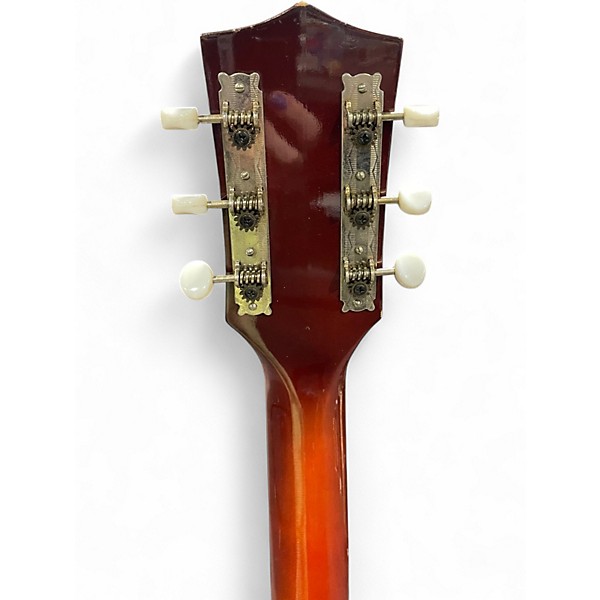 Vintage 1960s Harmony H54 Rocket Sunburst Hollow Body Electric Guitar