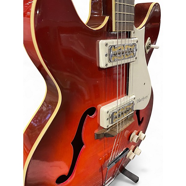 Vintage 1960s Harmony H54 Rocket Sunburst Hollow Body Electric Guitar