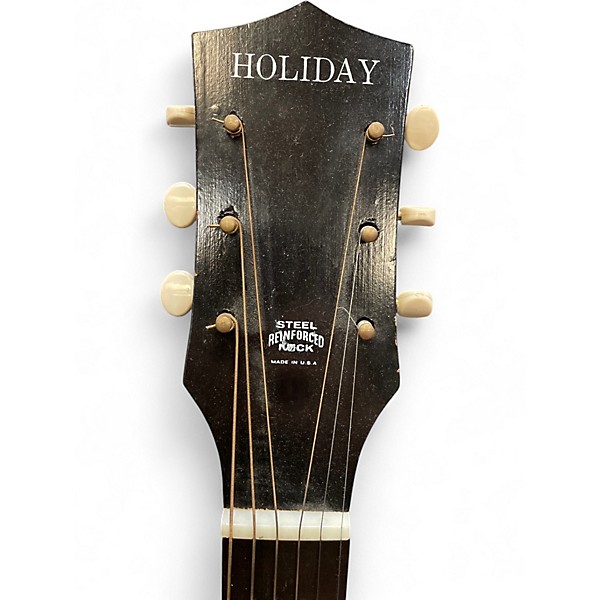 Used Holiday F66 3 Color Sunburst Acoustic Guitar