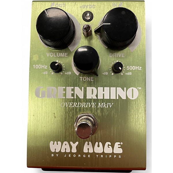 Used Way Huge Electronics WHE202 Green Rhino Overdrive Effect Pedal