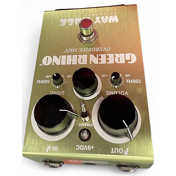 Used Way Huge Electronics WHE202 Green Rhino Overdrive Effect Pedal
