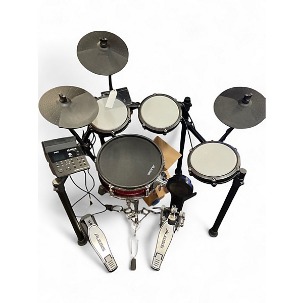 Used Alesis NITRO MAX RED W/STRIKE 12 SNARE Electric Drum Set