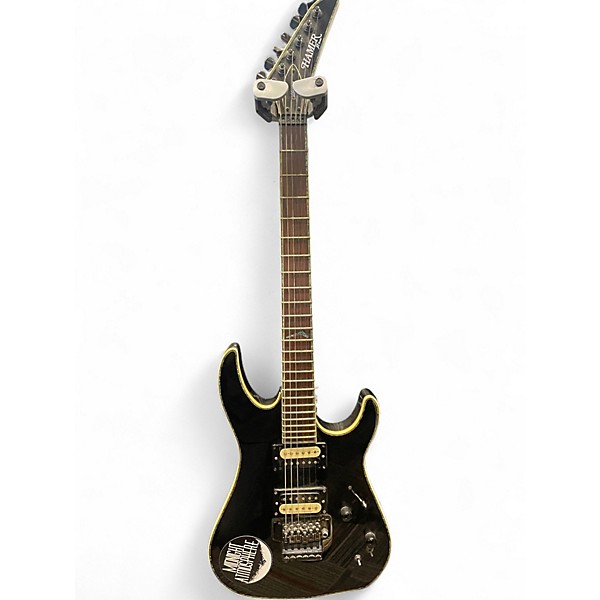 Used Hamer Californian Black Solid Body Electric Guitar