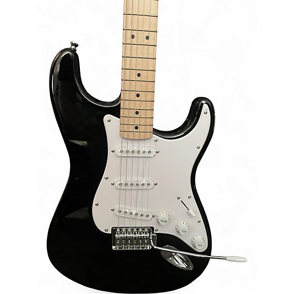 Used Squier Affinity Stratocaster Black Solid Body Electric Guitar