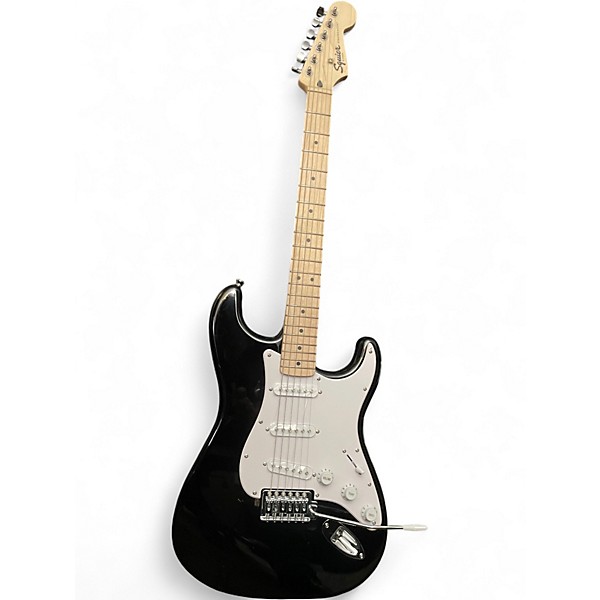 Used Squier Affinity Stratocaster Black Solid Body Electric Guitar