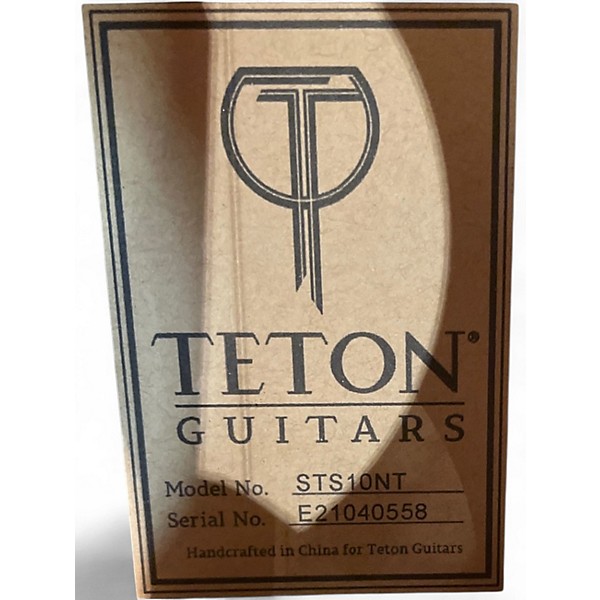 Used Teton sts10nt Natural Acoustic Guitar