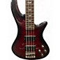 Used Schecter Guitar Research Stiletto Extreme 4 String Black Cherry Electric Bass Guitar
