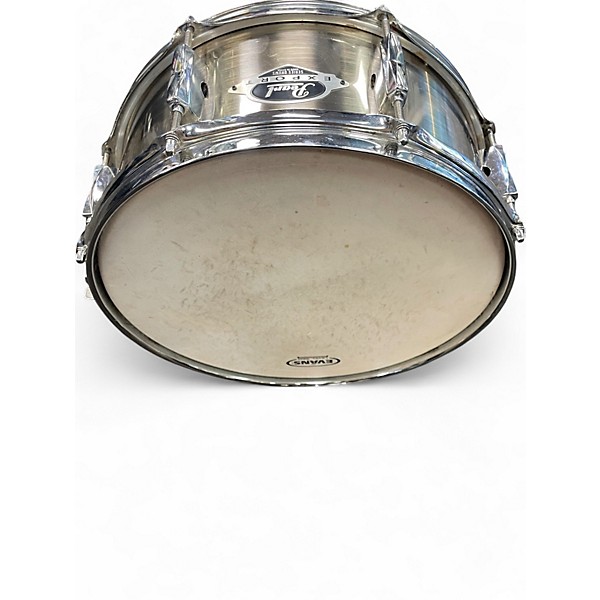 Used Pearl 5 Piece Export BRUSHED SILVER  Drum Kit