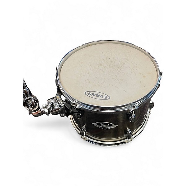 Used Pearl 5 Piece Export BRUSHED SILVER  Drum Kit