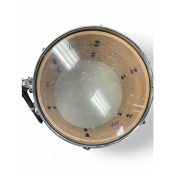 Used Pearl 5 Piece Export BRUSHED SILVER  Drum Kit