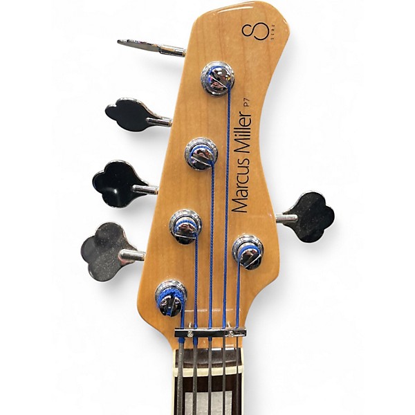 Used Sire Marcus Miller P7 Swamp Ash 5 String Black Electric Bass Guitar