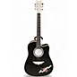 Used Esteban Crystal Heart Black and Bedazzled Acoustic Guitar thumbnail