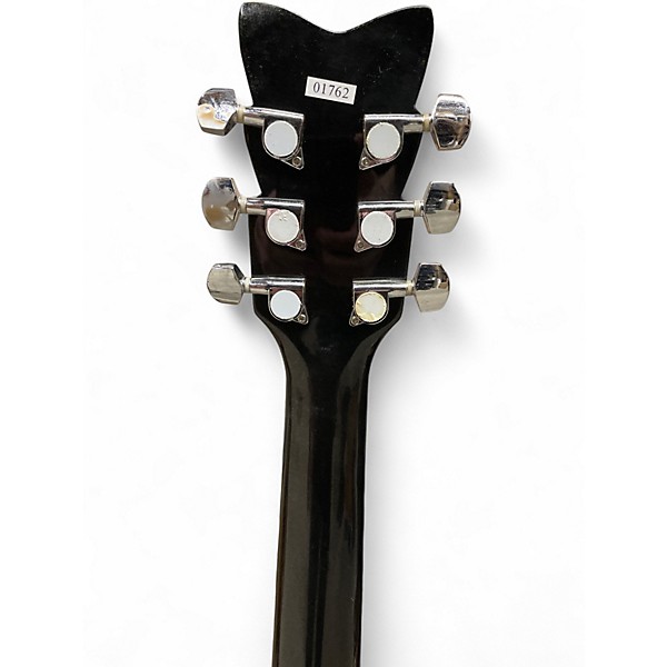 Used Esteban Crystal Heart Black and Bedazzled Acoustic Guitar