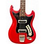 Vintage 1960s Hagstrom HII-B Red Electric Bass Guitar