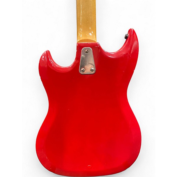 Vintage 1960s Hagstrom HII-B Red Electric Bass Guitar