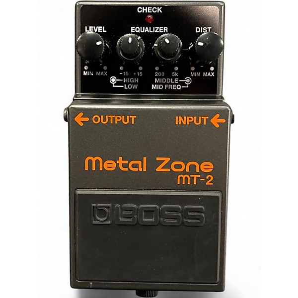 Used BOSS MT2 Metal Zone Distortion Effect Pedal
