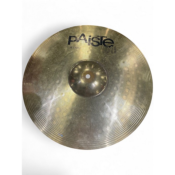 Used Paiste 16in 101 BRASS CRASH Cymbal