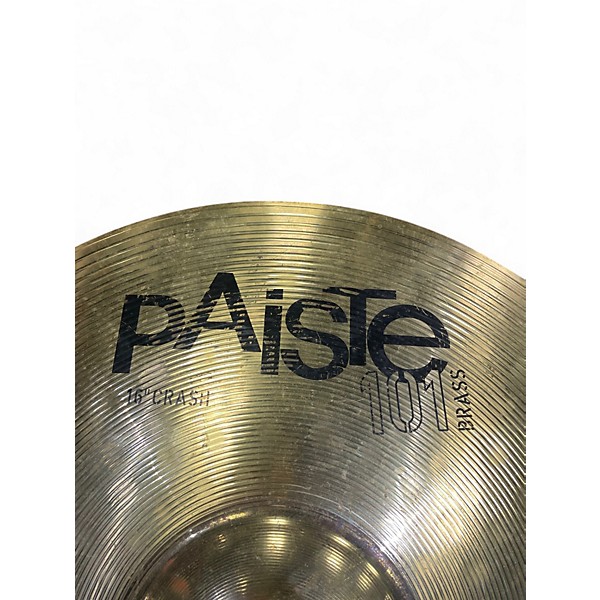 Used Paiste 16in 101 BRASS CRASH Cymbal