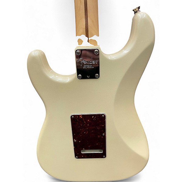 Used Fender AMERICAN SHOWCASE STRATOCASTER Olympic Pearl Solid Body Electric Guitar