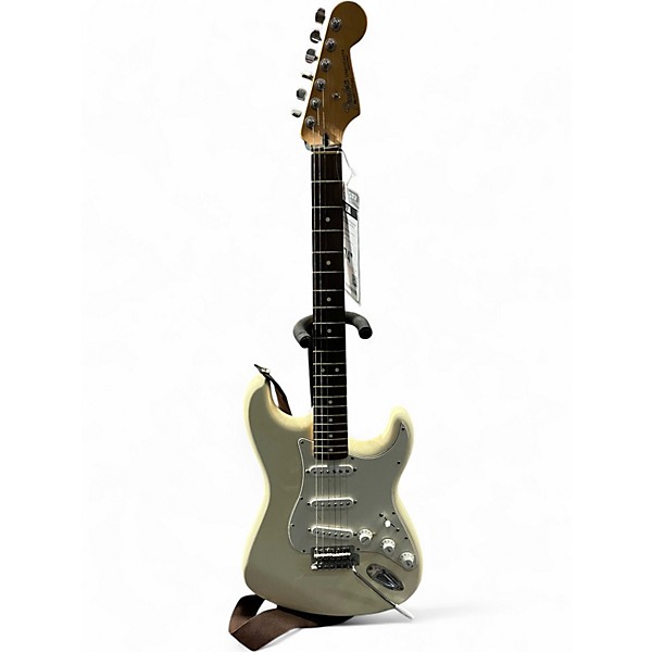 Used Fender Standard Stratocaster Olympic White Solid Body Electric Guitar