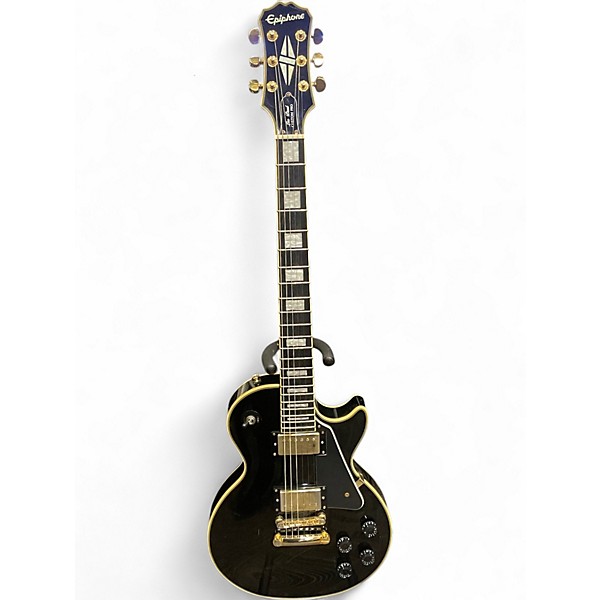 Used Epiphone Les Paul Custom Pro Ebony Solid Body Electric Guitar