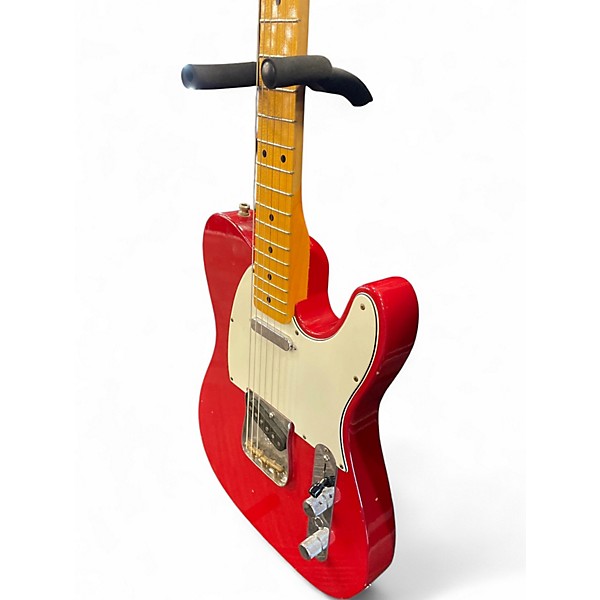 Used Fender POST MOD TELECASTER JOURNEYMAN Red Solid Body Electric Guitar