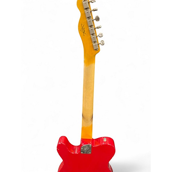 Used Fender POST MOD TELECASTER JOURNEYMAN Red Solid Body Electric Guitar