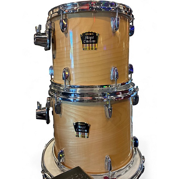 Used Yamaha 4 Piece Stage Custom Natural Drum Kit