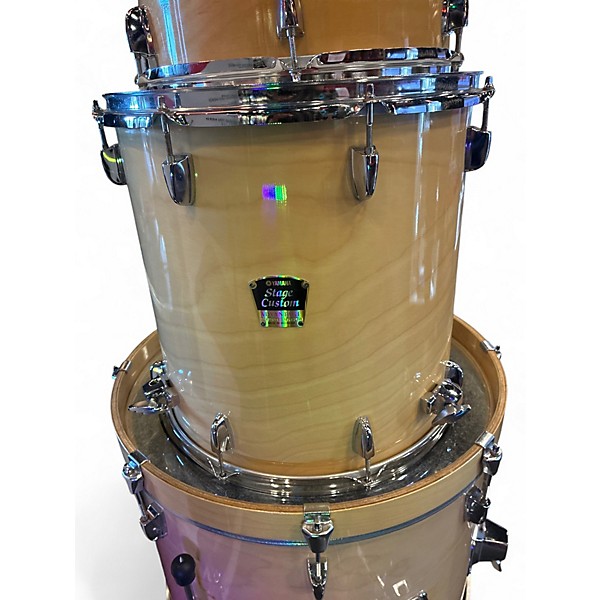 Used Yamaha 4 Piece Stage Custom Natural Drum Kit