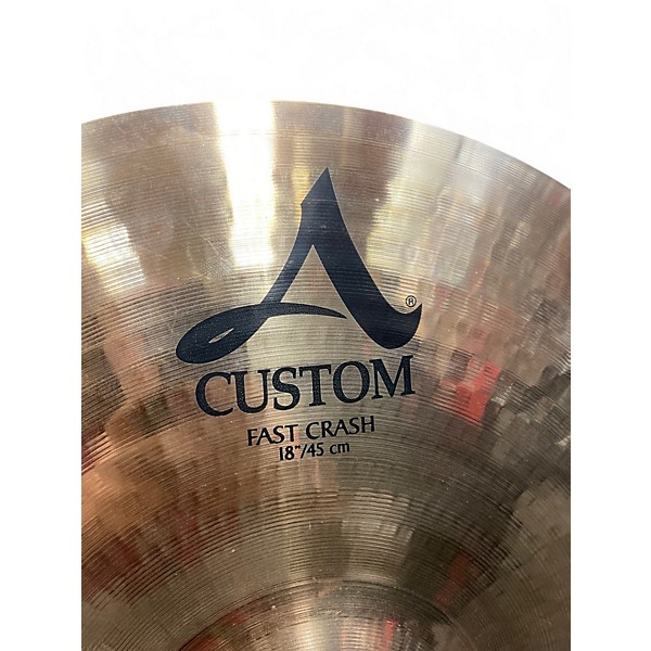 Used Zildjian 18in A Custom Fast Crash Cymbal