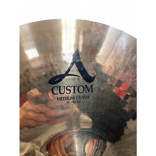 Used Zildjian 16in A Custom Medium Crash Cymbal