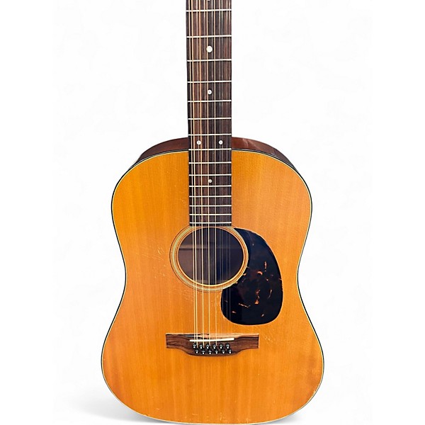 Vintage 1972 Martin d12-20 Natural 12 String Acoustic Guitar