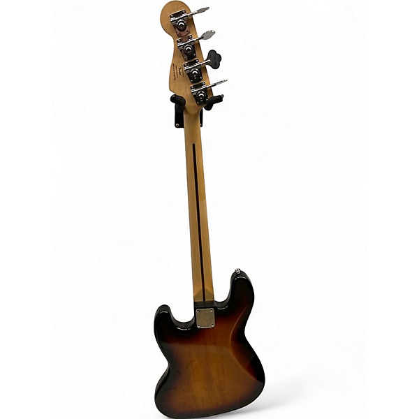 Used Squier Vintage Modified Fretless Jazz Bass 3 Tone Sunburst Electric Bass Guitar