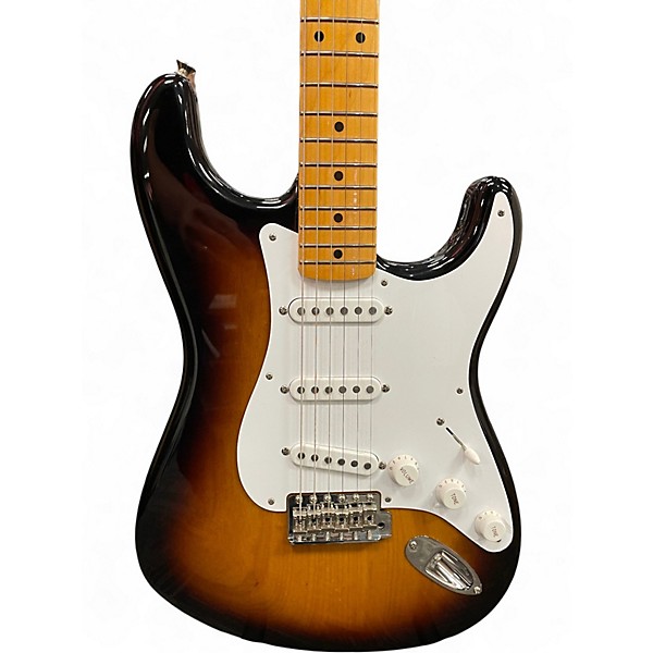 Used 2025 Fender 70th Anniversary American Vintage 1954 Strat 3 Color Sunburst Solid Body Electric Guitar