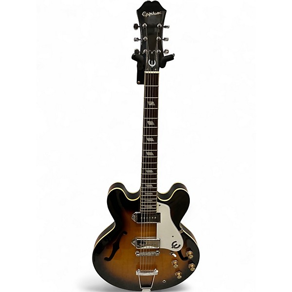 Used Epiphone Casino Vintage Sunburst Hollow Body Electric Guitar