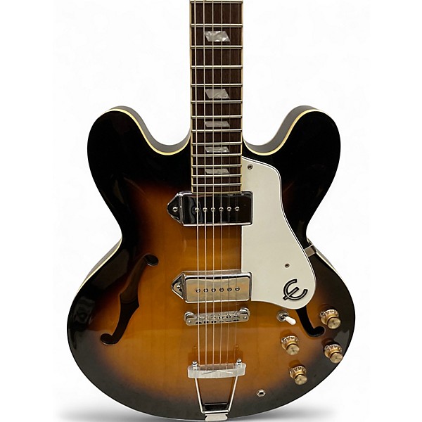 Used Epiphone Casino Vintage Sunburst Hollow Body Electric Guitar