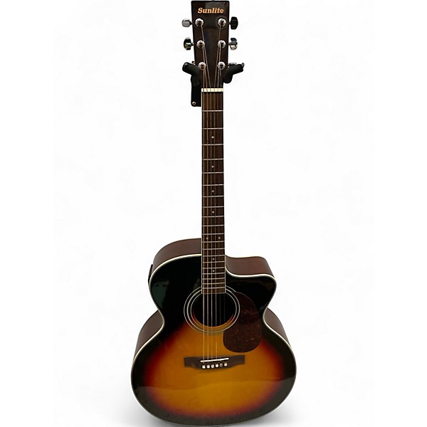 Used Sunlight GWJ-2600 Sunburst Acoustic Electric Guitar