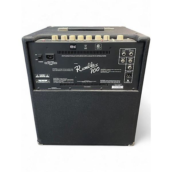 Used Fender Rumble 100 1x15 100W Bass Combo Amp