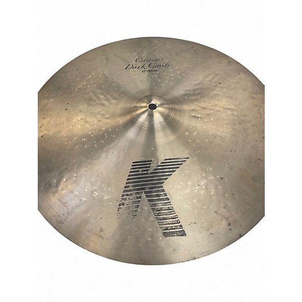 Used Zildjian 17in K Custom Dark Crash Cymbal